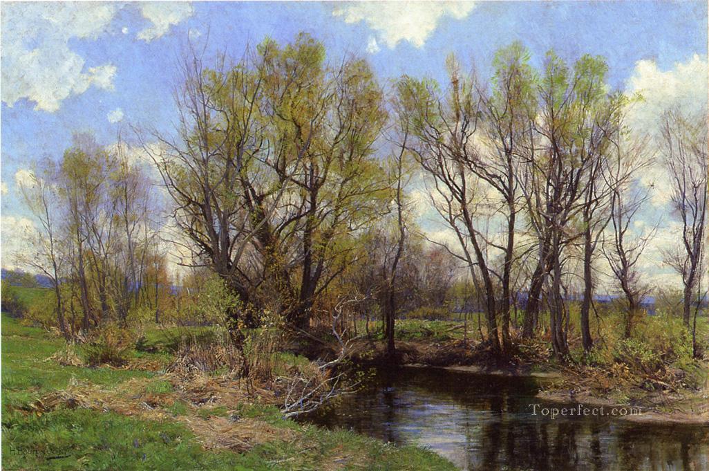 Early Spring Near Sheffield Massachusetts scenery Hugh Bolton Jones Oil Paintings